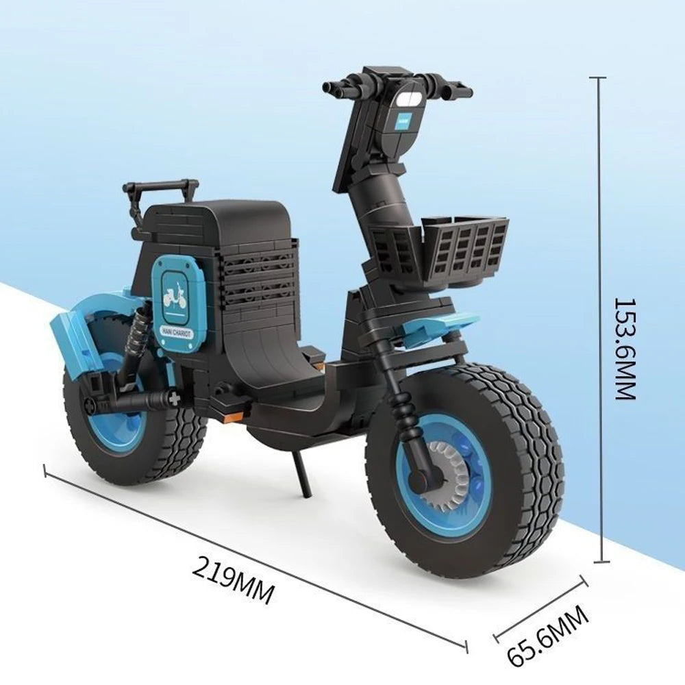 Electric Bicycle Scooter Mini Building Blocks – Fun & Educational Toy