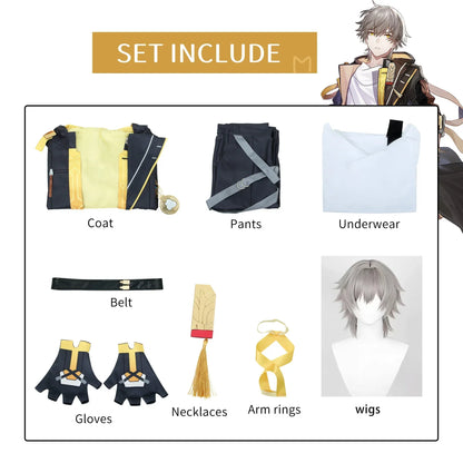 Men’s Trailblazer Cosplay Outfit – Honkai Star Rail Game Character Costume