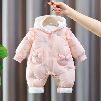 Plush Winter Baby Jumpsuit – Warm & Cozy