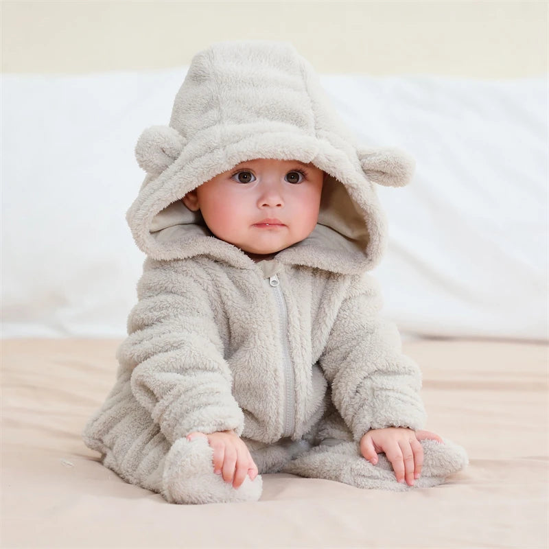 Cozy Cartoon Print Baby Bodysuit – Unisex 0-19 Months