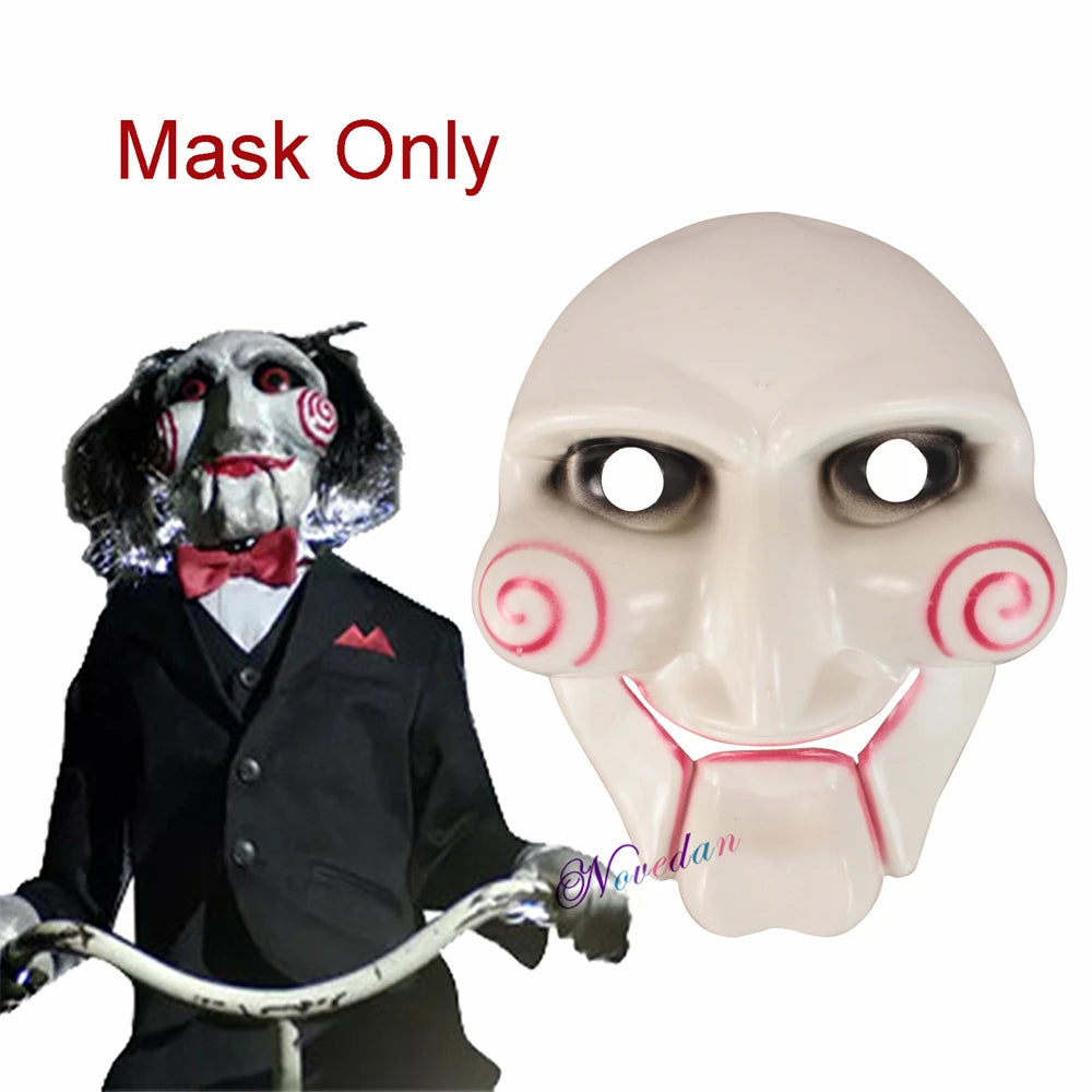 Full Set Jigsaw Costume – Saw Horror Movie Cosplay for Halloween