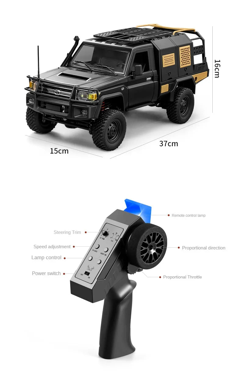 RC Pickup Truck MN82 – 1/12 Scale 4WD Off-Road Toy Car