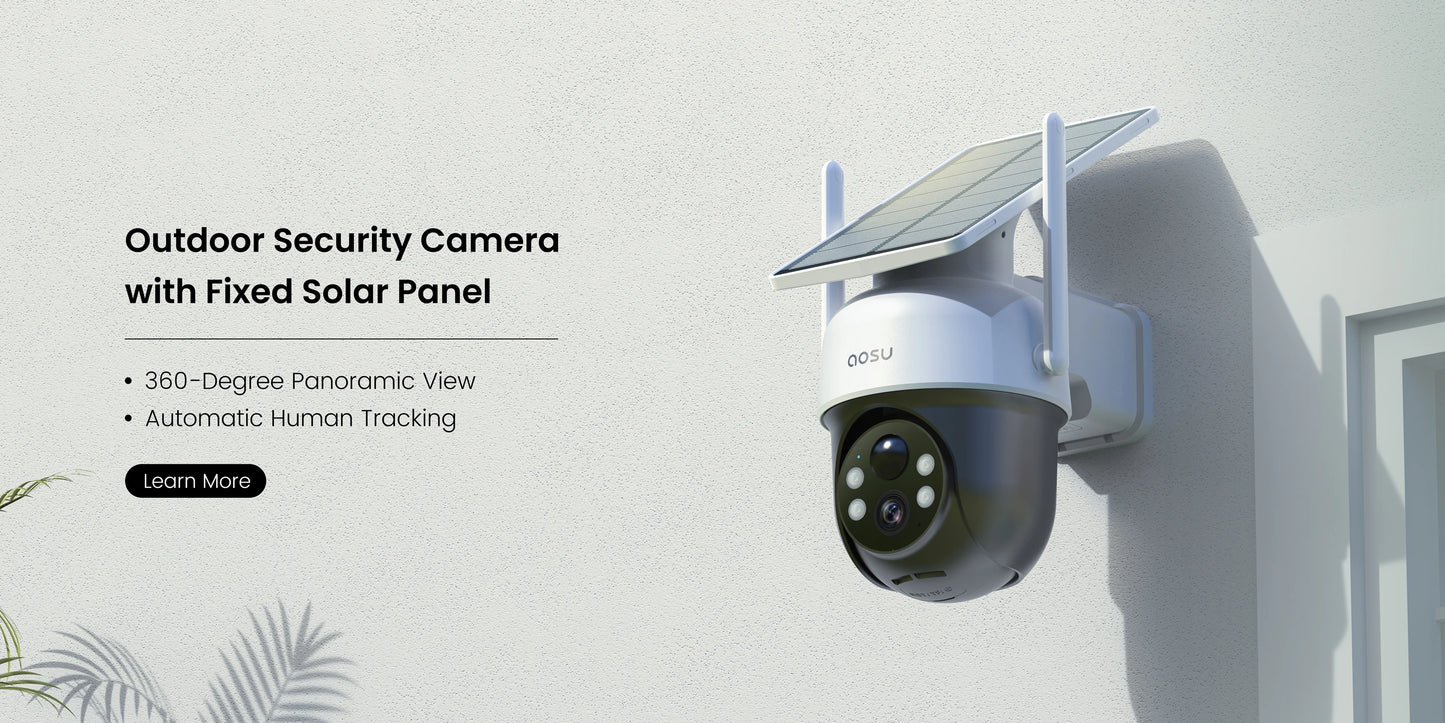 Solar 3MP 360° PTZ WiFi Camera Set | 4 Cams + Base | Smart Surveillance