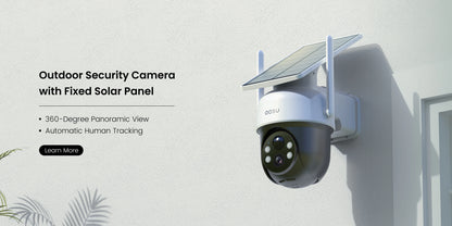 Solar 3MP 360° PTZ WiFi Camera Set | 4 Cams + Base | Smart Surveillance