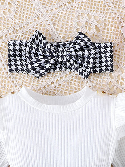 Sweet Baby Girl Fall Outfit 2Pcs Set