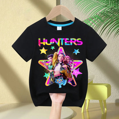 2025 Kpop Demon Hunters T-Shirt for Kids – Cute Cotton Casual Wear