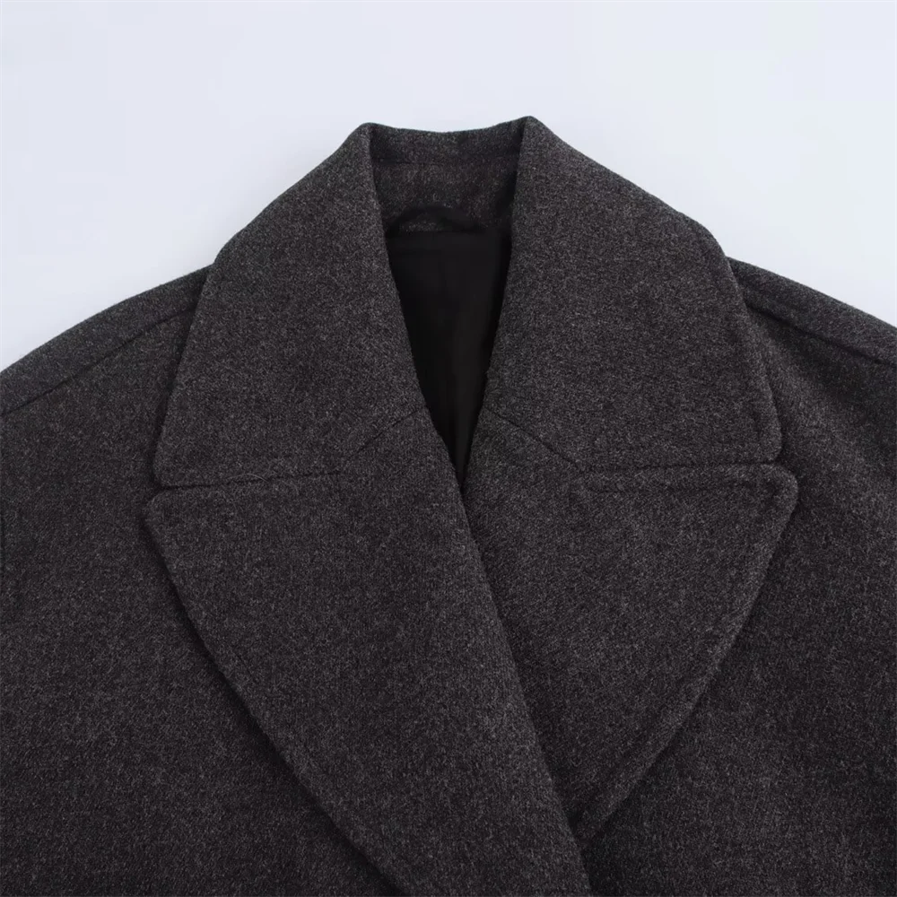 Casual Fall Coat for Women – Double Breasted