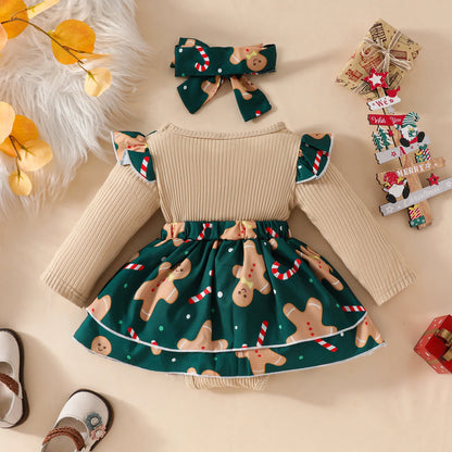 Cute Baby Girl Christmas Party Dress for Infants