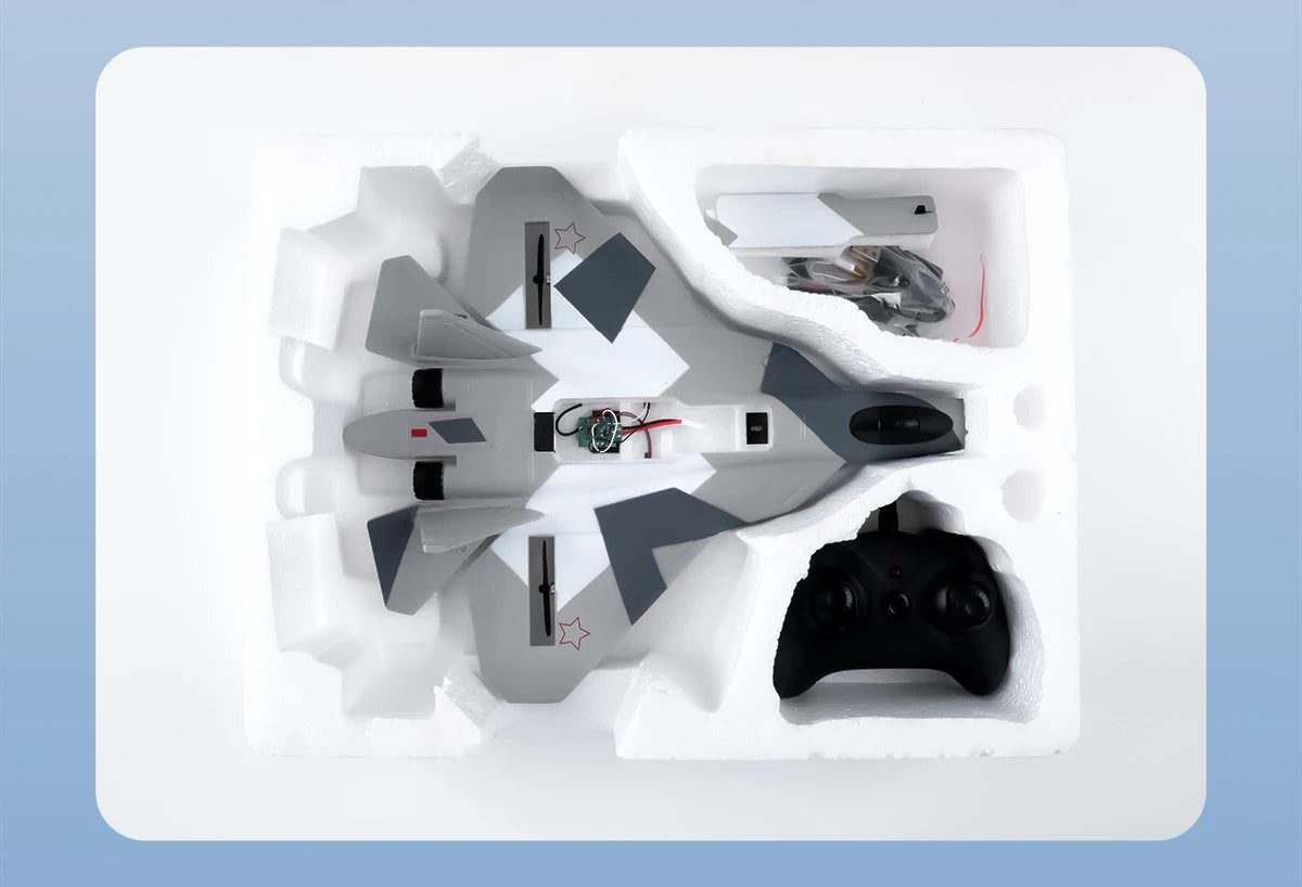 2.4G RC Foam Aircraft SU-35 – Fighter Jet Glider Toy for Kids