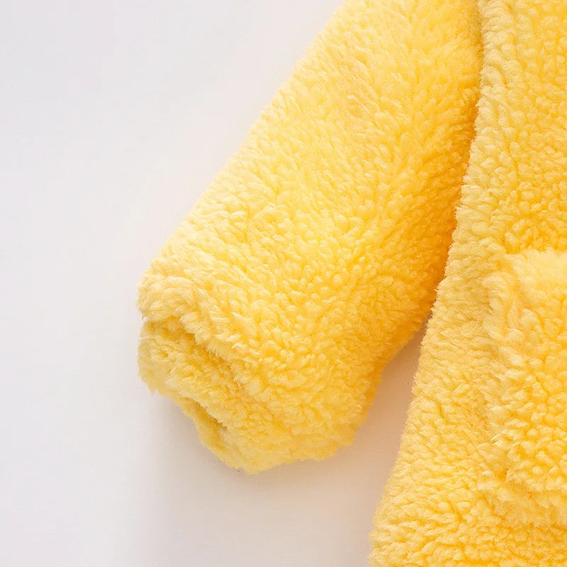 Baby Solid Color Fleece Jacket – Cozy Wear