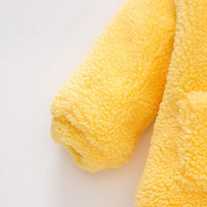 Baby Solid Color Fleece Jacket – Cozy Wear