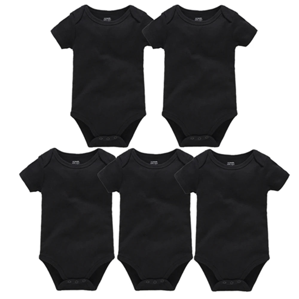 Short Sleeve Baby Bodysuit – Soft Cotton (0–24M)