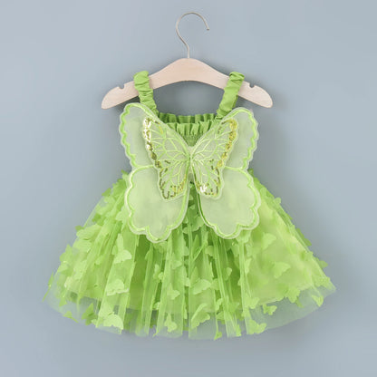 Toddler Girls’ Colorful Butterfly Party Outfit