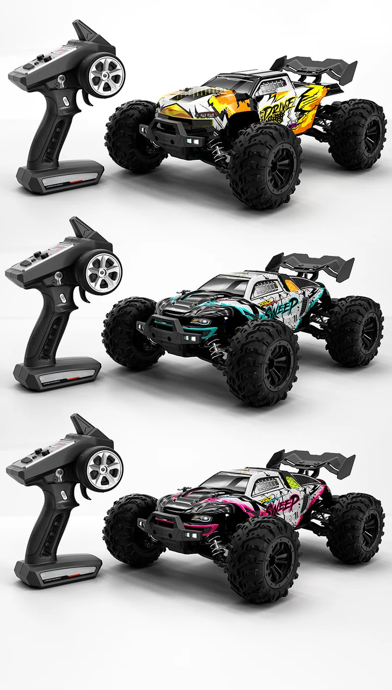 1:16 RC Off-Road Car – High-Speed 4WD Monster Truck with LED Lights