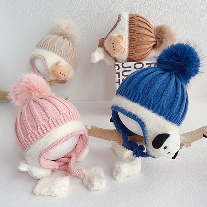 Winter Baby Cap – Velvet Lined & Cozy