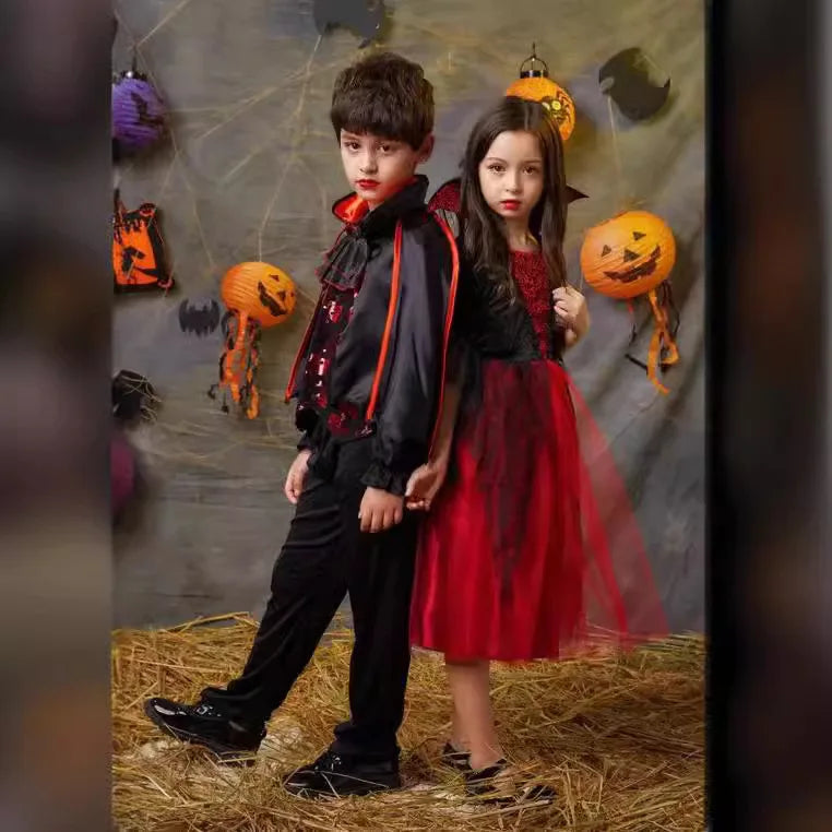 Girls Vampire Halloween Costume – Gothic Tutu Dress