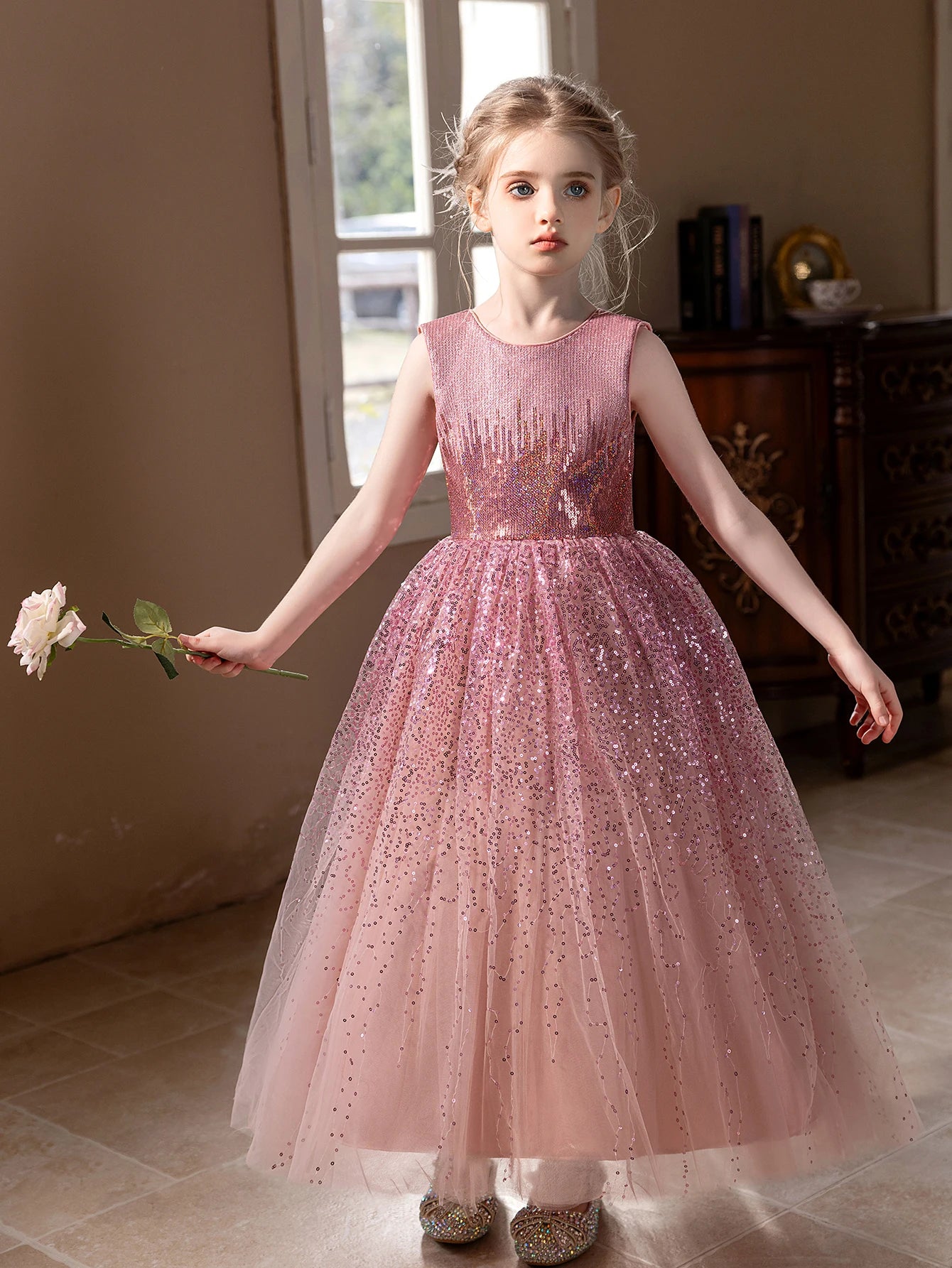 Girls Birthday & Wedding Party Evening Dress
