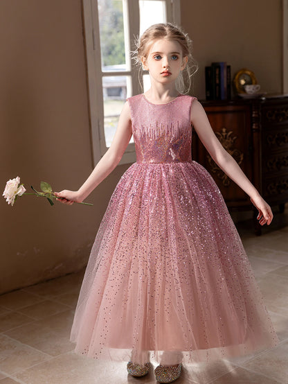 Girls Birthday & Wedding Party Evening Dress