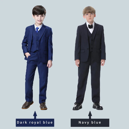 Classic Boys’ Blue Wedding Suit – 3-Piece Formal Party Set
