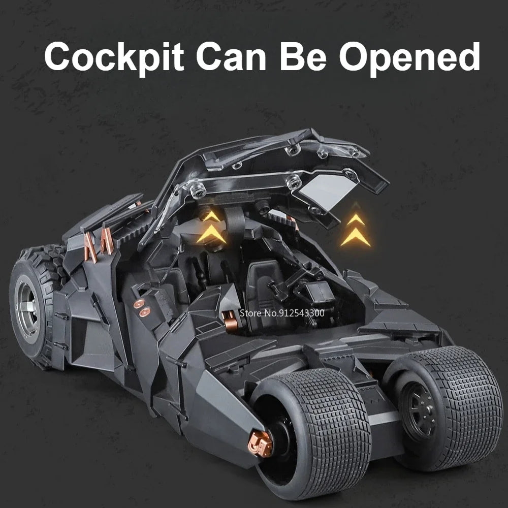 1:18 Alloy Batmobile – Sound & Light Car Model for Fans & Collectors