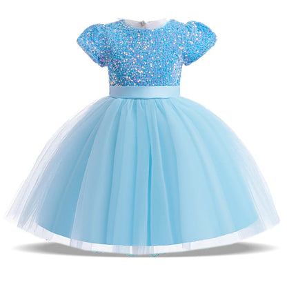 Princess Girls’ Sequined Bow Dress – Birthday