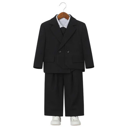 Baby Boys’ Classic Suit Set – 4/5Pcs Formal Outfit (1–10 Years)