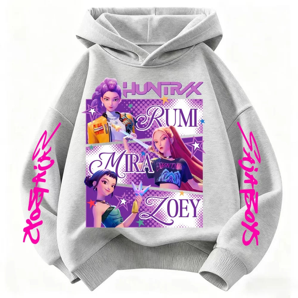 Huntrix Kpop Demon Hunters Kids Sweatshirt – Trendy Princess Style