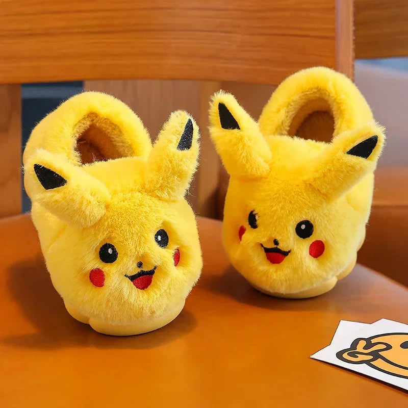 Cartoon Heel Cover Slippers – Winter Warm