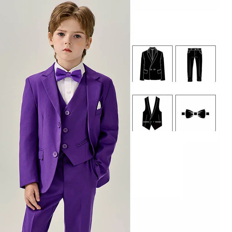 Boys’ Stylish Formal Wear – Green Blazer Set for Special Occasions