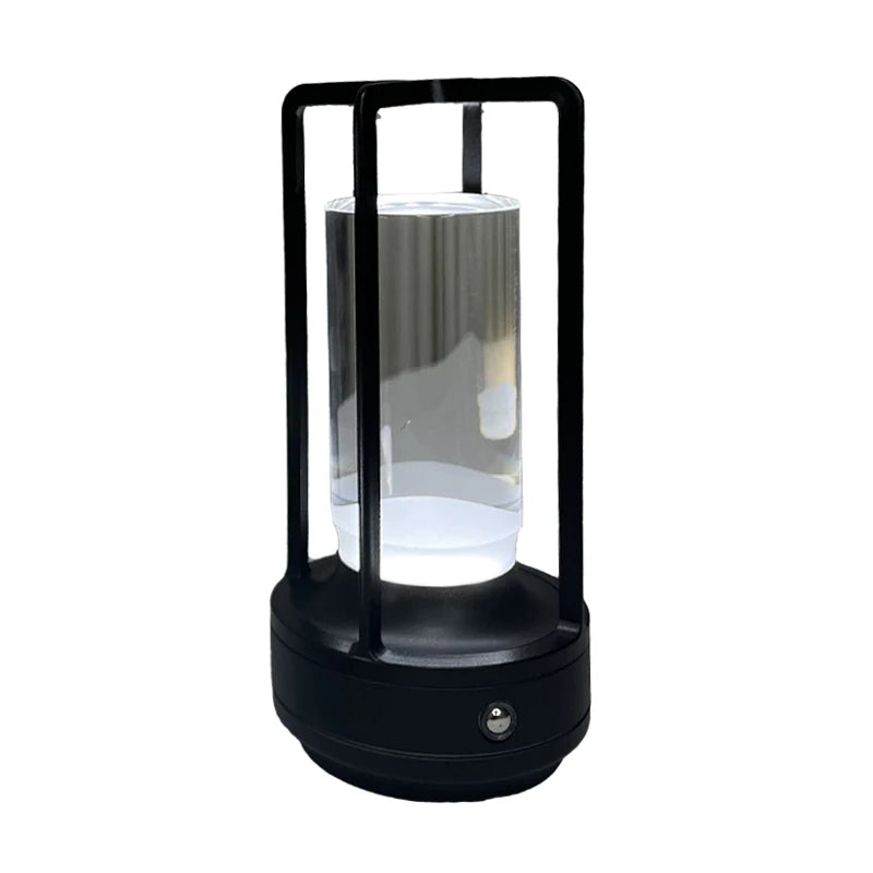 LED Crystal Table Lamp: Rechargeable Touch Bedside & Decorative Light