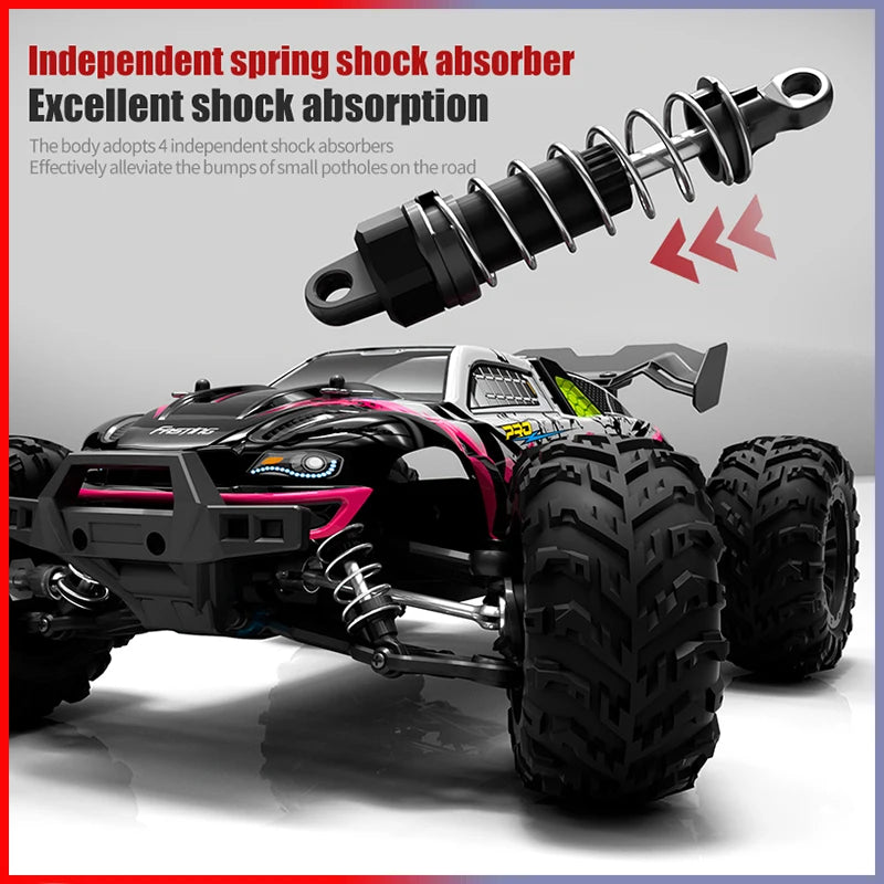 1:16 RC Off-Road Car – High-Speed 4WD Monster Truck with LED Lights
