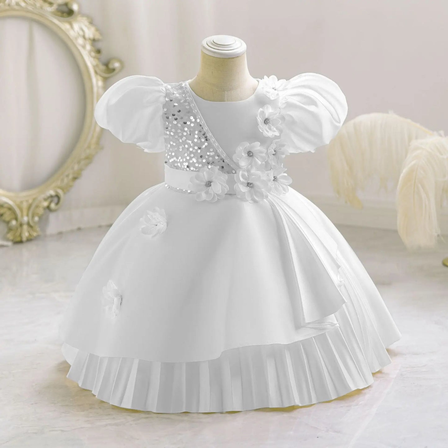 Cute Kids Formal Red Dress – Birthday & Events