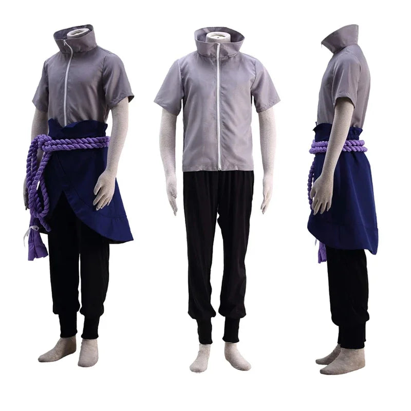 Anime Sasuke Cosplay Outfit – Uchiha Uniform for Halloween & Parties