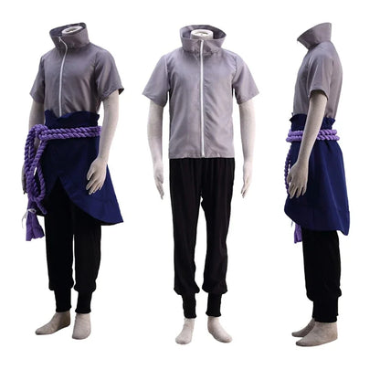 Anime Sasuke Cosplay Outfit – Uchiha Uniform for Halloween & Parties