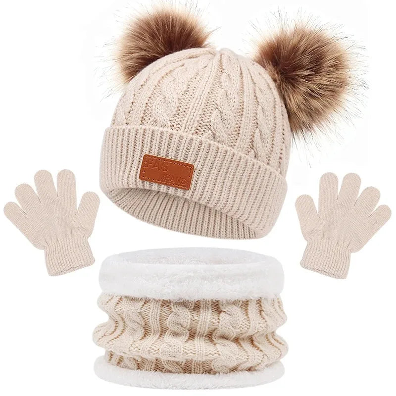 3-Piece Winter Essentials for Babies – Soft & Snuggly Set