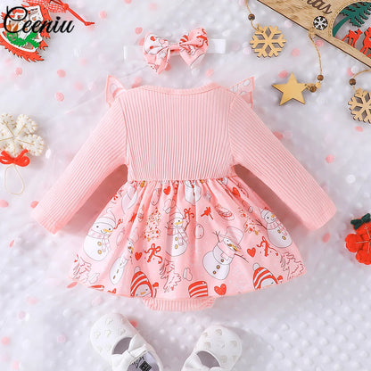 Cute Baby Girl Christmas Party Dress for Infants