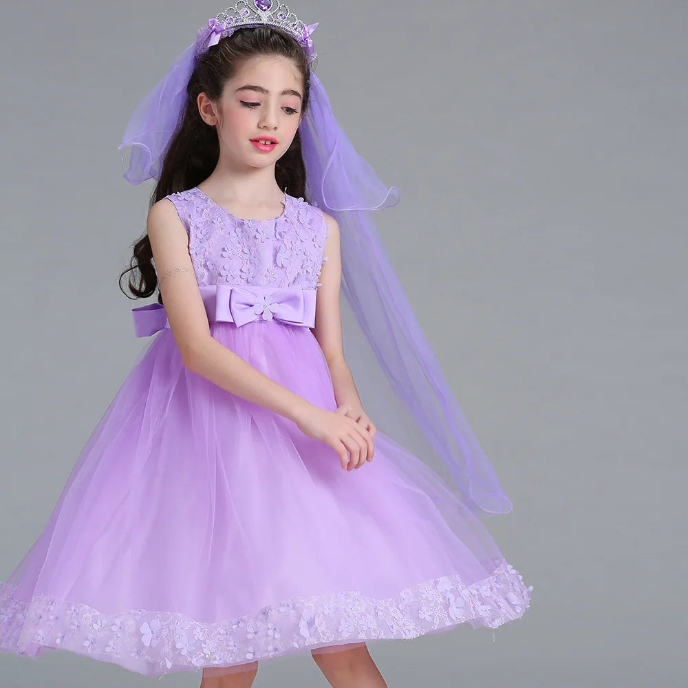 Girls' Wedding & Party Dress – Elegant Tulle Gown