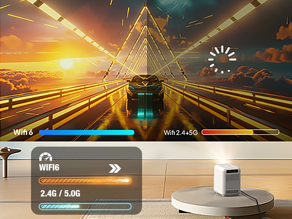 BYINTEK LOVE U4: 4K Smart Mini Projector for Wireless Home Cinema