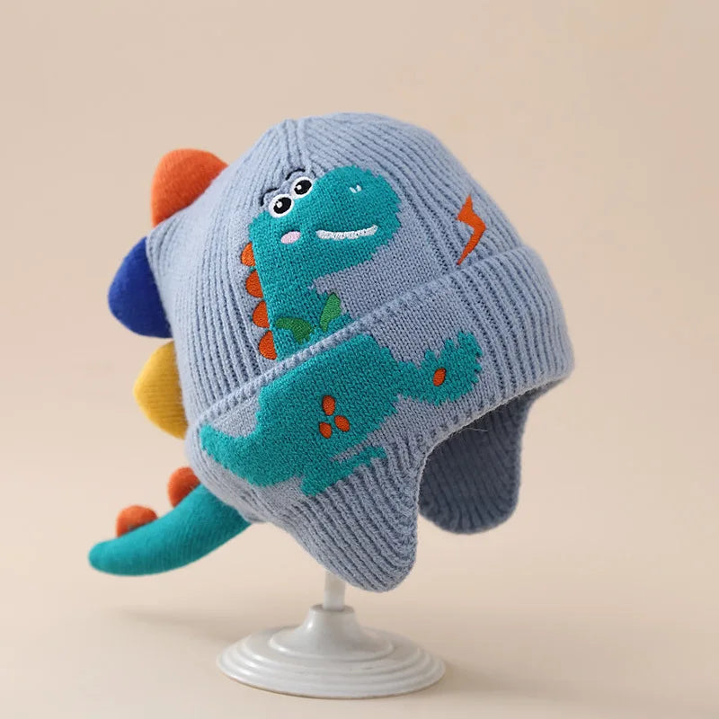 Cartoon Dinosaur Baby Hat – Winter Warm