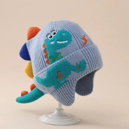 Cartoon Dinosaur Baby Hat – Winter Warm
