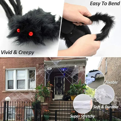 Giant Plush Spiders: Creepy Crawlers for Ultimate Halloween Scares!