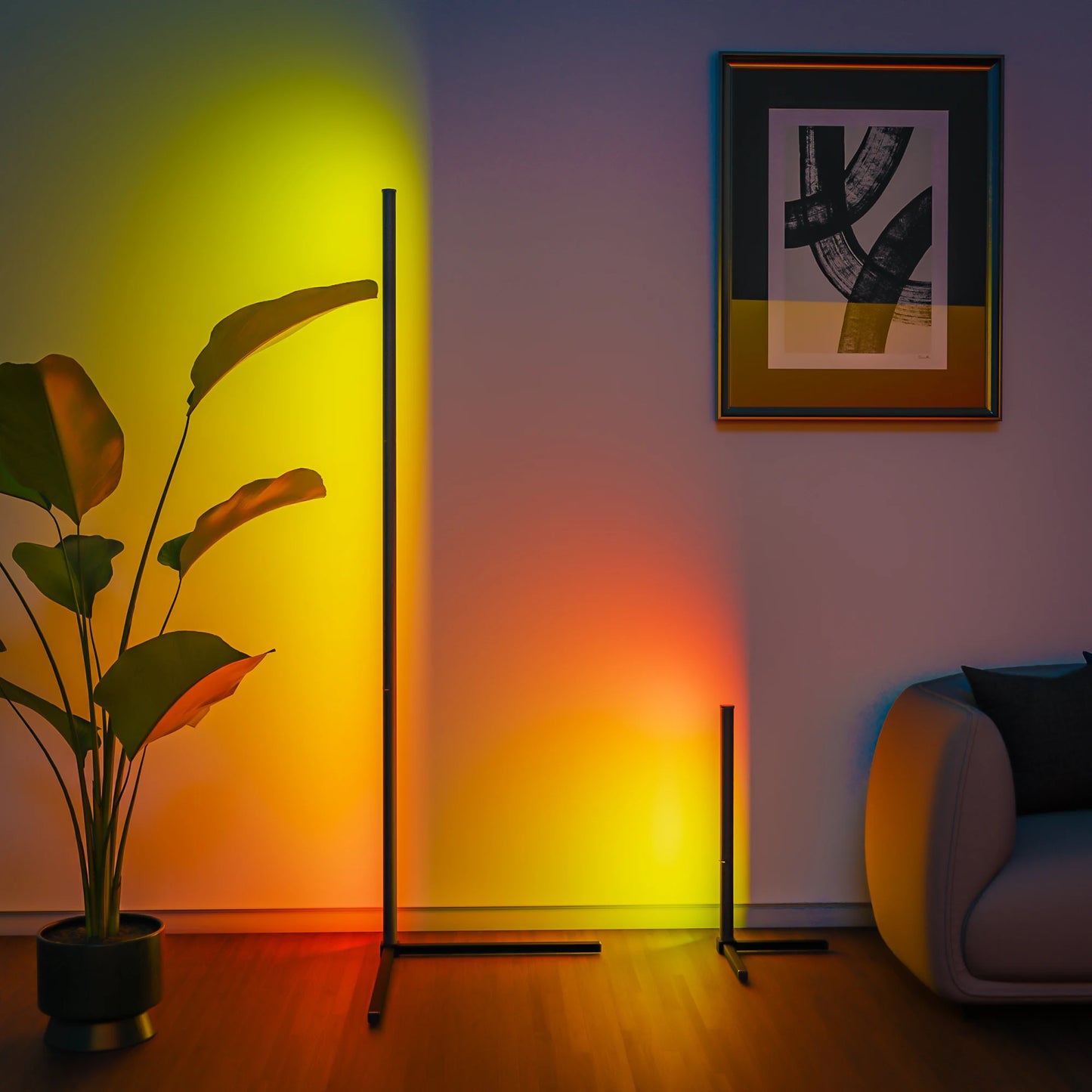 Dream Color Floor Lamp: 16M Colors, Music Sync, APP & Remote Control