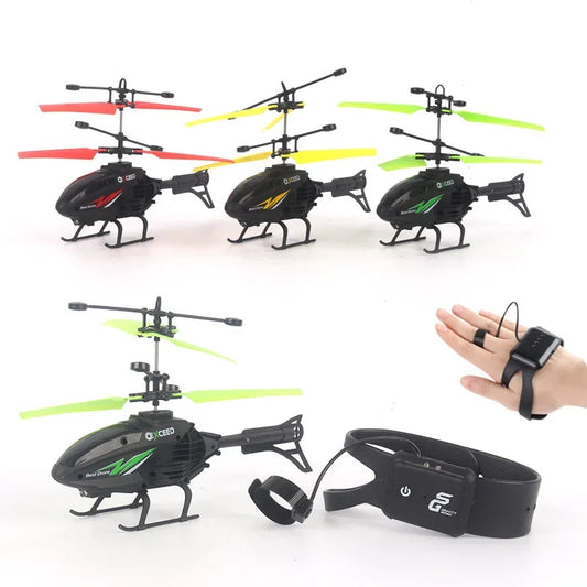 Wrist Induction Drone – Mini RC Helicopter for Kids with Impact Protection