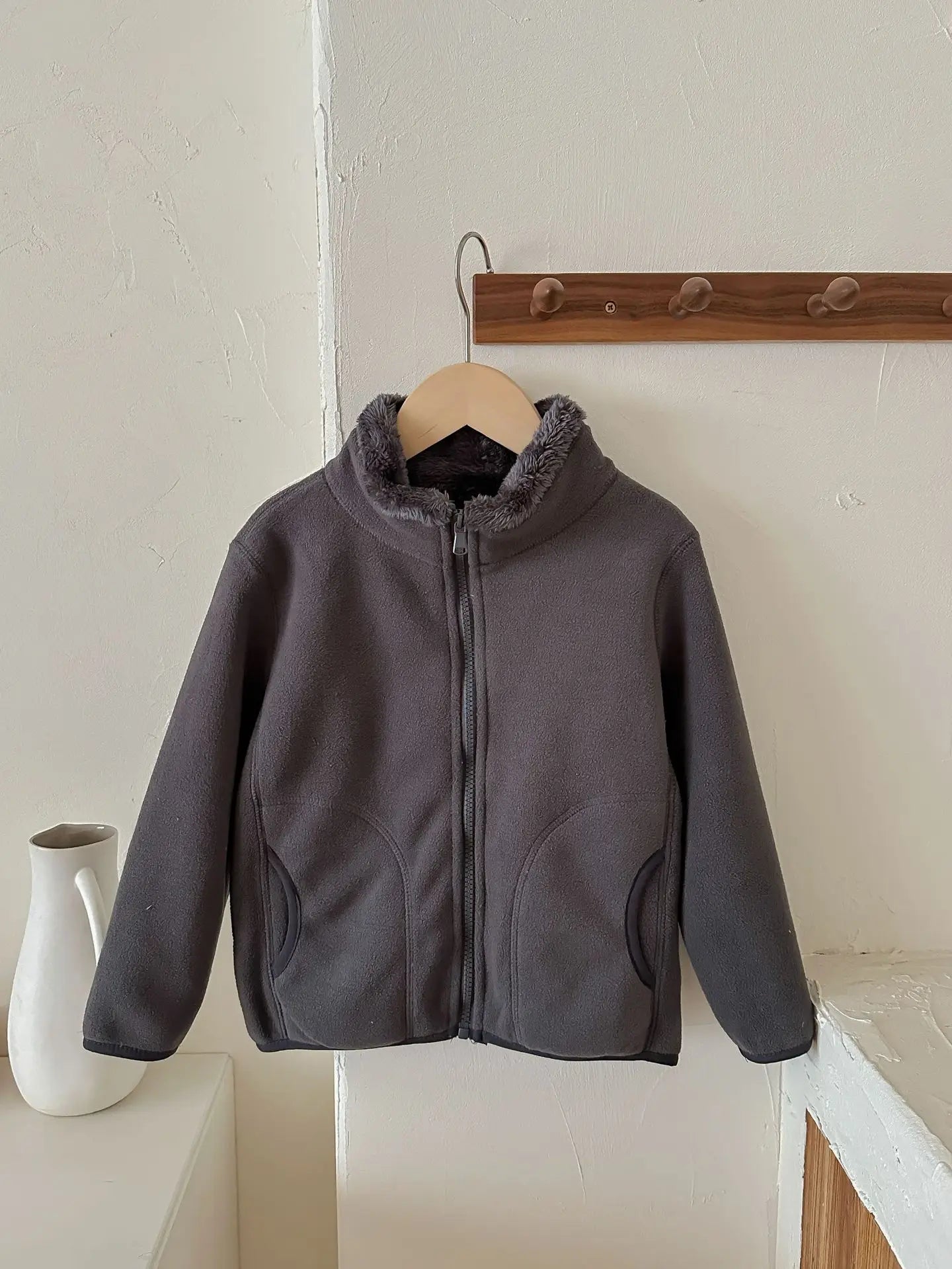 Thick Zipper Sweater for Boys & Girls – Cozy Style