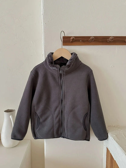 Thick Zipper Sweater for Boys & Girls – Cozy Style