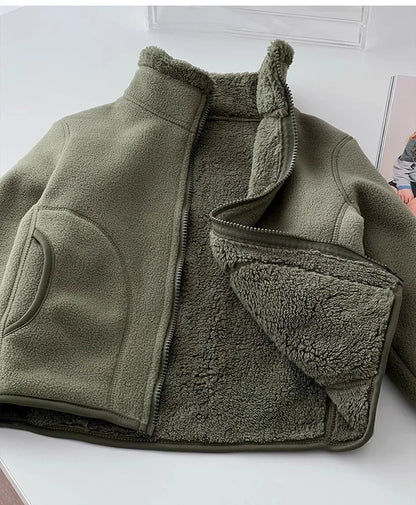 Thick Zipper Sweater for Boys & Girls – Cozy Style