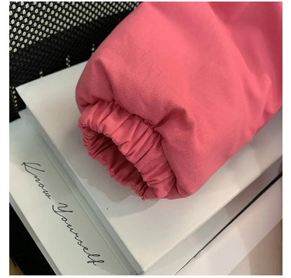 Kids' Winter Plush Cotton Coat – Mid-Length & Warm