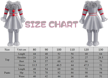 Children’s Horror Clown Cosplay – IT Movie Inspired Costume Set