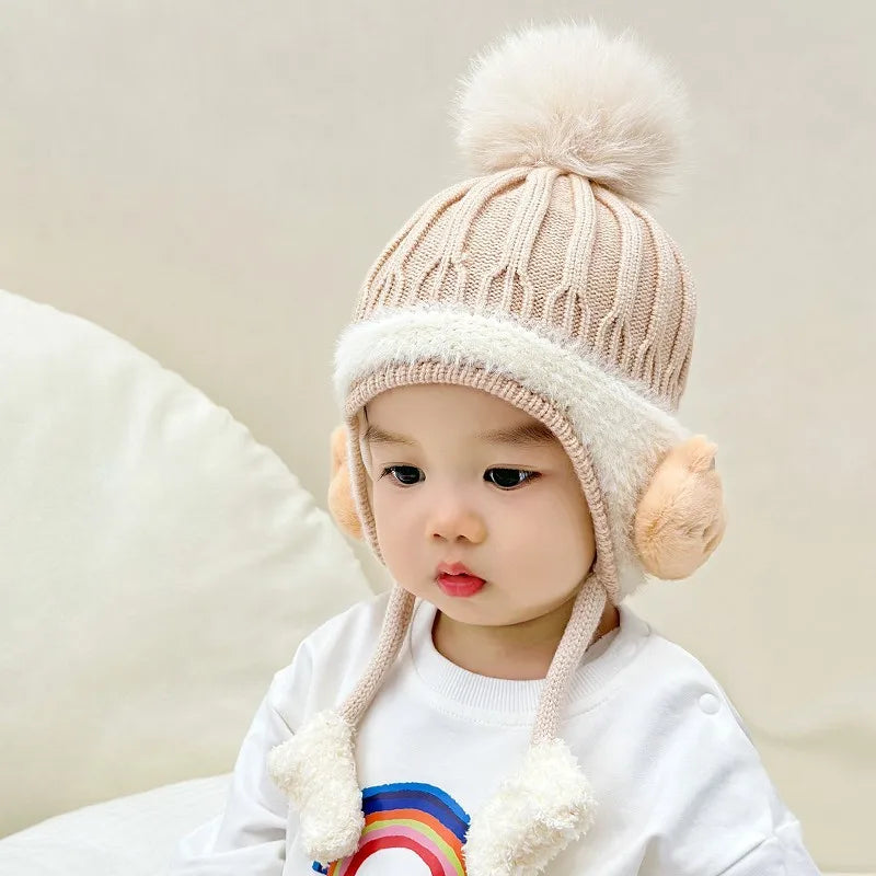 Winter Baby Cap – Velvet Lined & Cozy