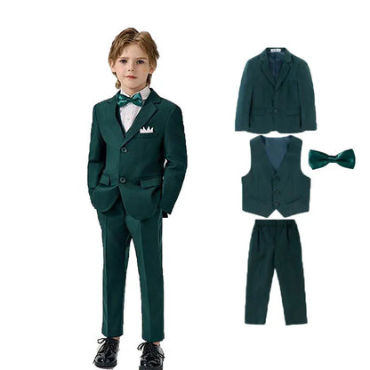 Children’s Green Party Suit – Wedding & Photography Dress Set